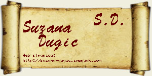 Suzana Dugić vizit kartica